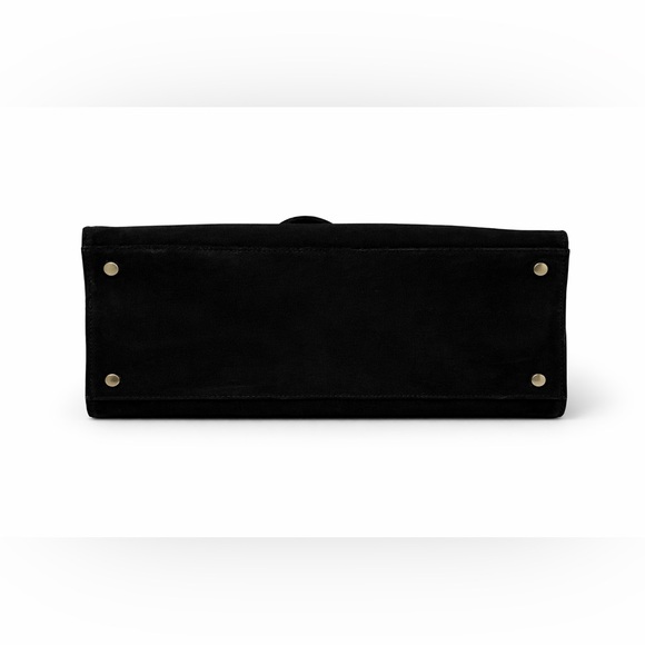 Claudia Firenze Black Suede Tote Bag - Picture 4 of 5